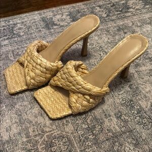 Raffia Heels (Size 7.5)